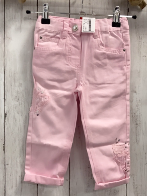 Blue seven neu Hose Gr. 86  rosa Jeans Pailetten Bund verstellbar