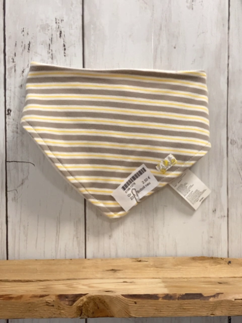 Boboli neu Halstuch weiß gelb graue Streifen