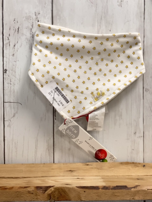 Boboli neu Halstuch weiß gelbe Sterne