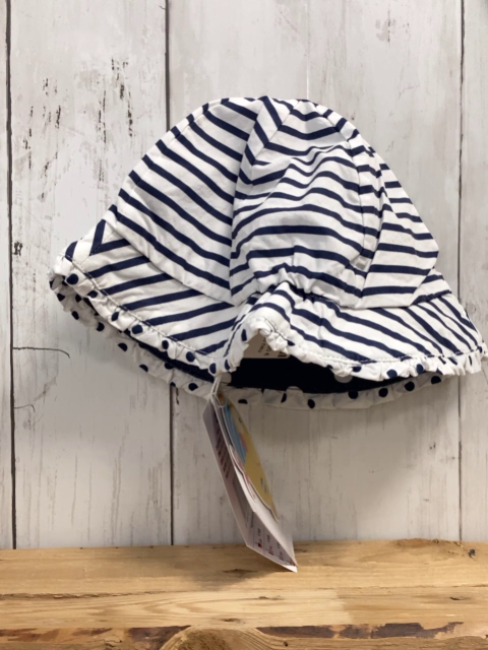 Chicco neu Hut Gr. 1,5-2J  weiß blaue Streifen NP 10,90 €