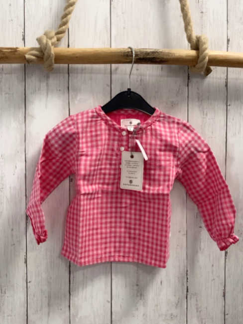 Bellybutton neu Bluse Gr. 80  pink weiß kariert