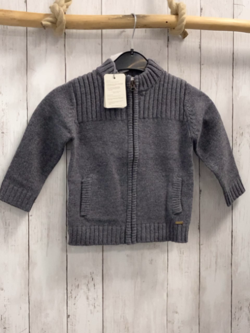 Bellybutton neu Strickjacke Gr. 104  grau 50% Schurwolle 
