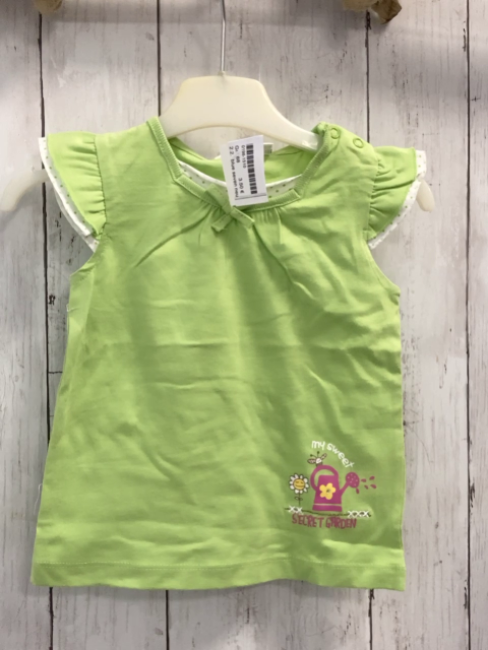 blue seven neu T-Shirt Gr. 68  grün gepunkteter Bund NP 6,90 €