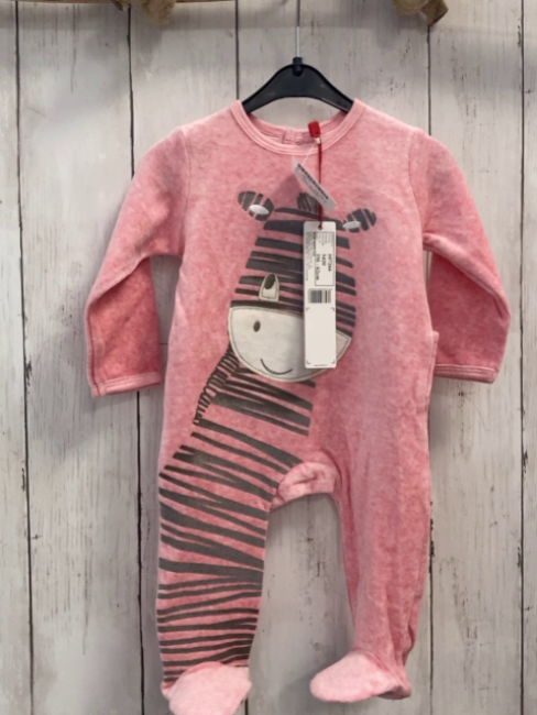 neu Boboli Schlafanzug Gr. 62  himbeerton Zebra Nicky