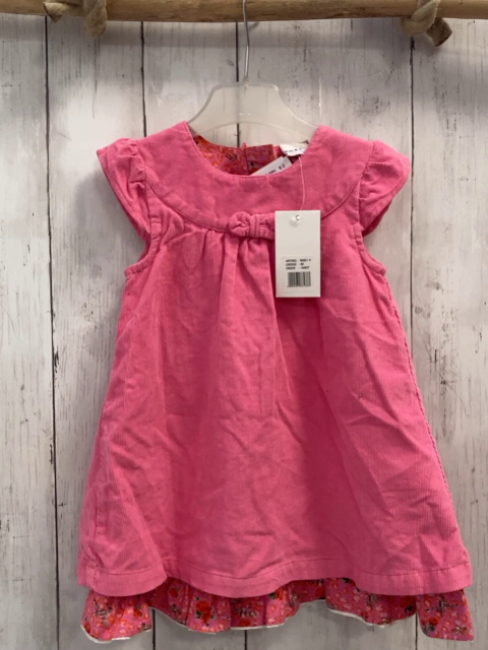 neu blue seven Kleid Gr. 80  pink Kord Schleife