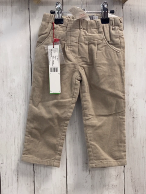 Boboli neu Hose Gr. 74  beige Kord gefüttert 