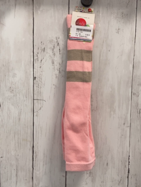 Boboli neu Strumpfhose Gr. 80  rosa beige Streifen