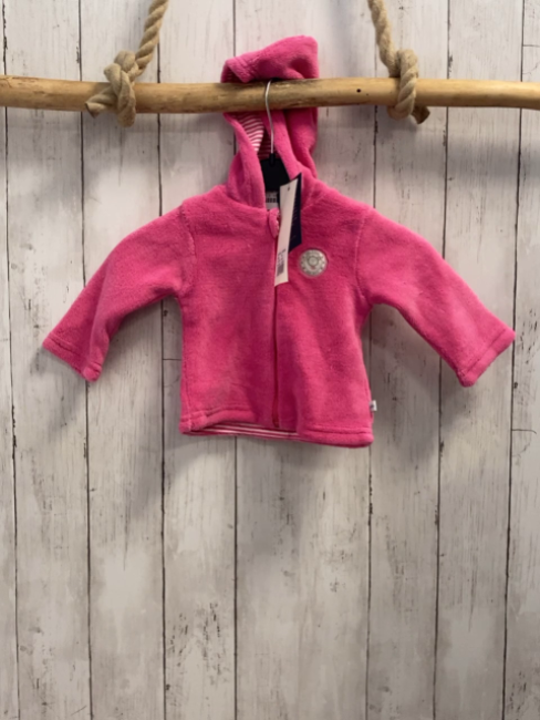 Blue seven neu Plüschjacke Gr. 62  pink Kapuze