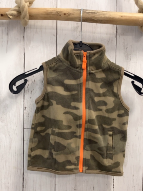 Carter´s Weste Gr. 80  oliv camouflage orange Reißverschluss