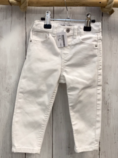 Zara  Hose  Gr. 86  weiß Bund verstellbar 