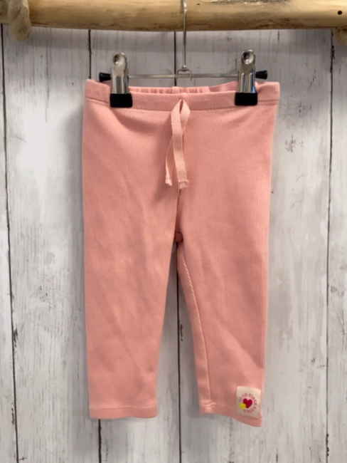 H&M Leggings  Gr. 74  lachs Rippen Kordel 