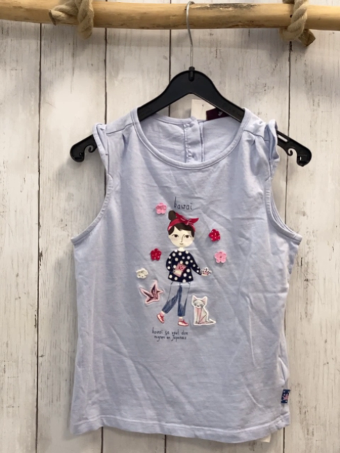 Sergent Major  T-Shirt  Gr. 122  hellblau Mädchen Blumen 