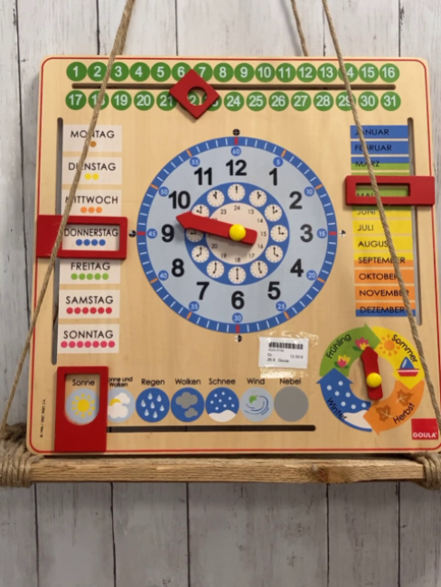 Goula  Holzspielzeug Jahreskalender 
