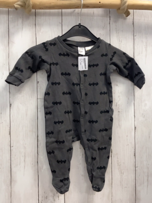 H&M  Schlafanzug  Gr. 62  grau schwarze Batman 