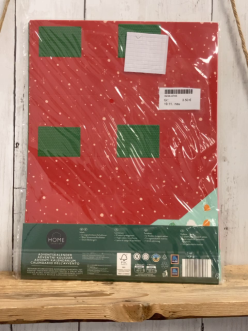 neu  Adventskalender  zum Basteln 