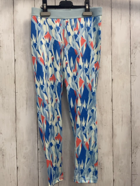  Sportleggings Gr. 146  blau dunkelblau rost gemustert