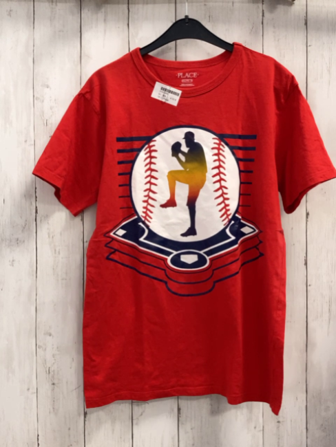 Place T-Shirt Gr. 164  rot Baseballer