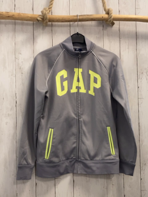 Gap Joggingjacke Gr. 164  grau gelbe Schrift