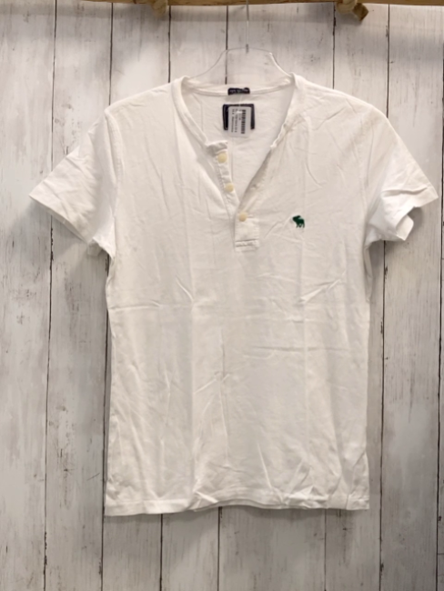 Abercrombie  T-Shirt  Gr. 158/164  weiß Knopfleiste 