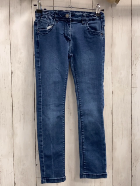   Hose  Gr. 122  blau Jeans Bund verstellbar 