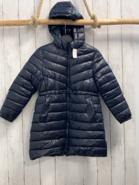 zara Mantel Gr. 134  blau gesteppt