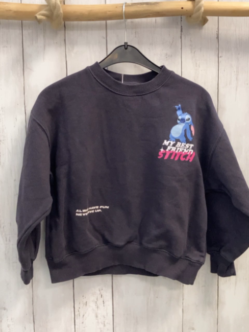 Zara  Pullover  Gr. 128  grau Stitch 
