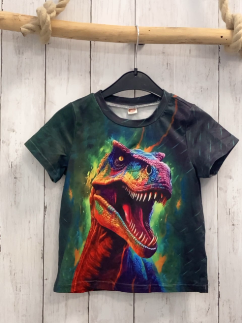   T-Shirt  Gr. 92  oliv Dino 