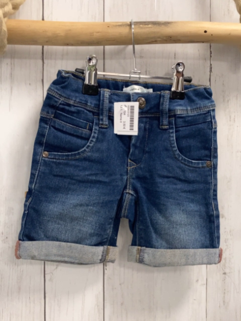 Name it  Shorts  Gr. 104  blau Jeans Umschlag Bund verstellbar 