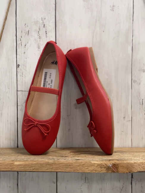 H&M Schuhe Gr. 34  rot Ballerina