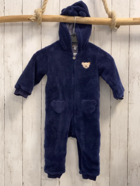 Steiff Plüschoverall Gr. 80  blau