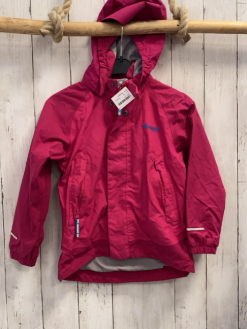 Bergans  Regenjacke  Gr. 116  pink rot 