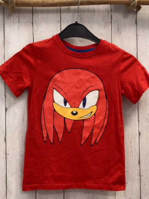 H&M  T-Shirt  Gr. 116  rot Sonic 
