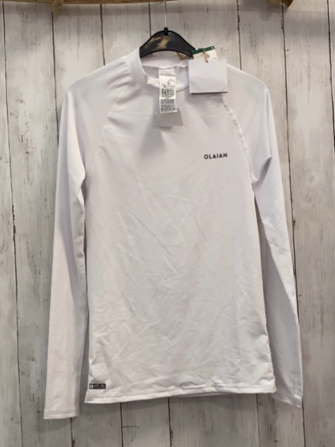 Decathlon  Sportshirt Gr. S lang  weiß 