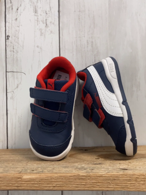 Puma  Schuhe  Gr. 20  blau roter Bund weißes Label + weiße Sohle 