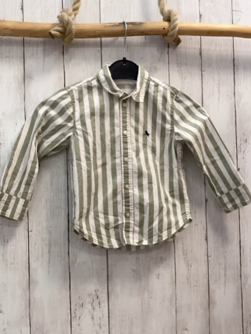 H&M  Hemd  Gr. 98  mint weiße Streifen 