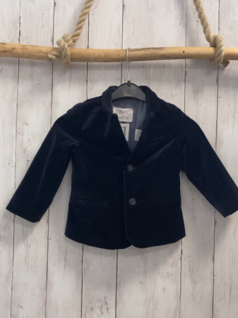 zara  Jacket  Gr. 98  blau Samt 