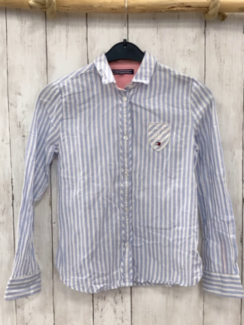Tommy Hilfiger  Bluse  Gr. 134/140  hellblau weiße Streifen 