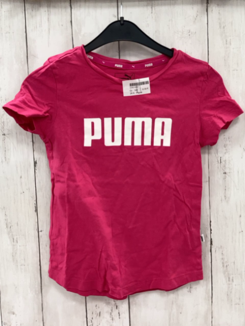 Puma  T-Shirt  Gr. 140  pink weiße Schrift 