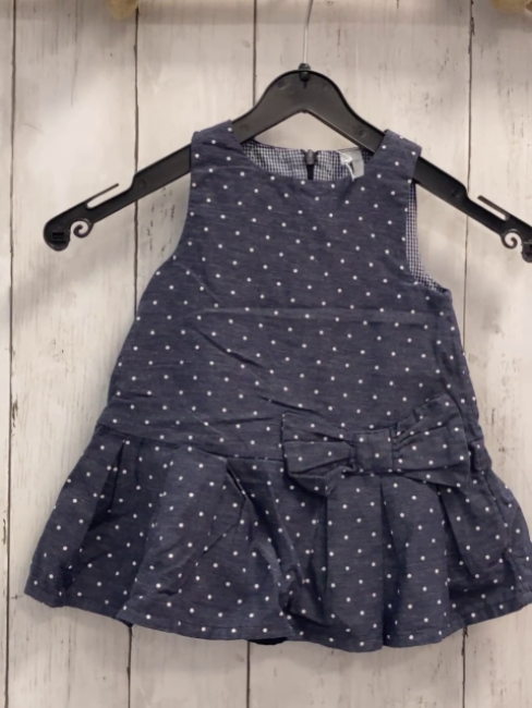 Orchestra  Kleid  Gr. 74  grau weiße Punkte Schleife 