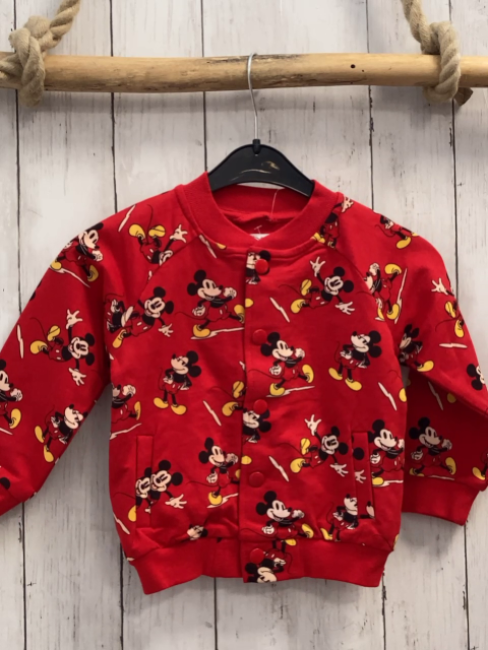 neu Disney  Sweatjacke  Gr. 92  rot Mickey Mouse 