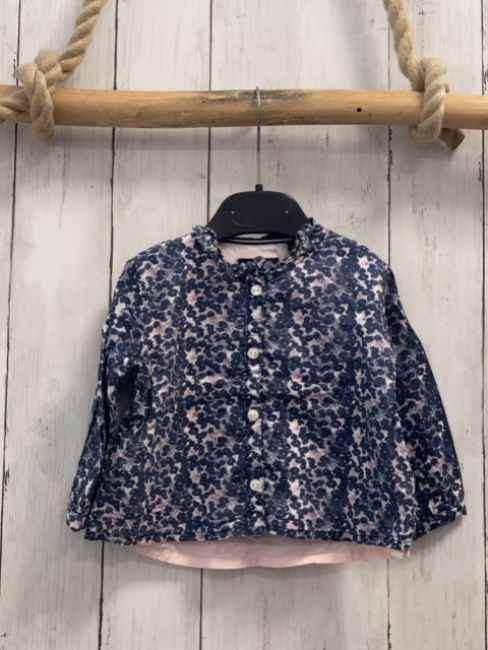 Marc O´Polo  Bluse  Gr. 68  weiß blau rosa Blumen 