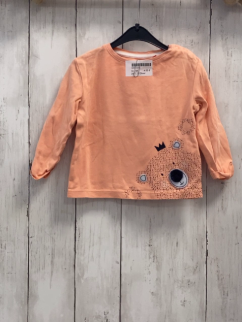 S´Oliver  Langarmshirt  Gr. 68  lachs Bär 