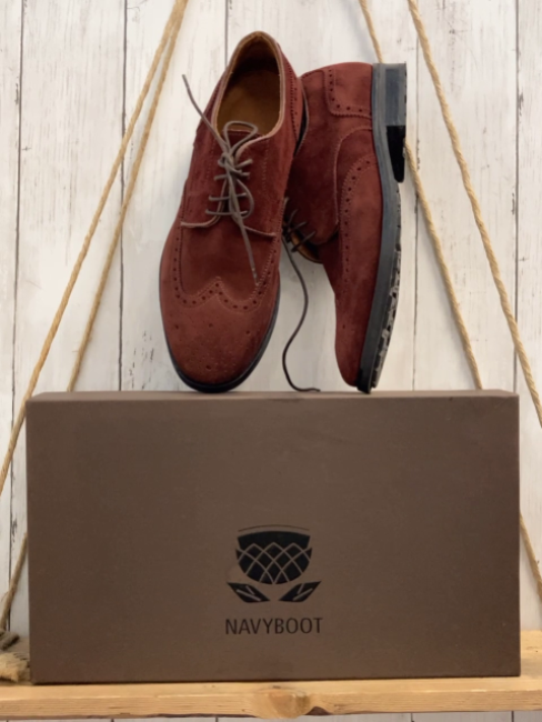 Navyboot Schuhe Gr. 40  braun Budapester