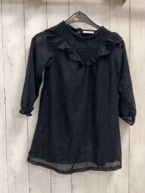 Reserved  Kleid  Gr. 110  schwarz mit Glitzerpunkten 