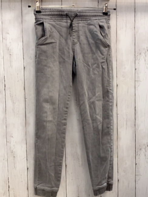  Hose  Gr. 146  grau Jeans Gummizugbund mit Kordel 