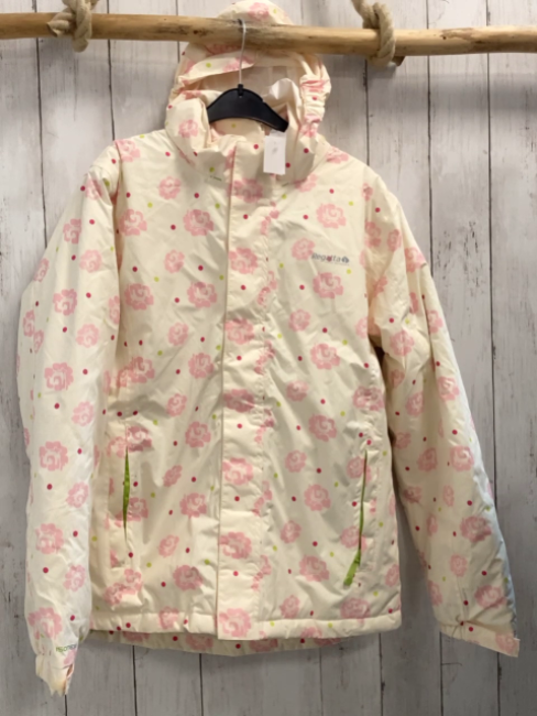 Regatta  Winterjacke  Gr. 164  creme rosa Blumen bunte Punkte 