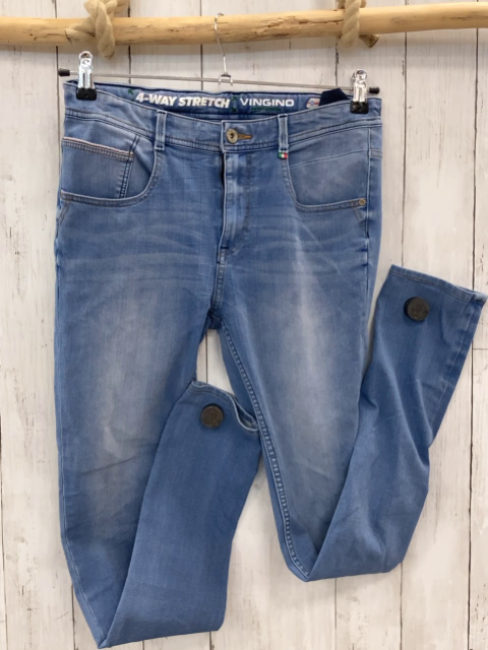 Vingino Hose Gr. 176  blau Jeans Bund verstellbar