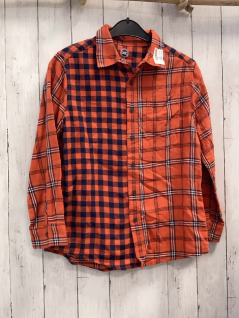 Wonder Natrion  Hemd  Gr. 152  orange blau weiß kariert 