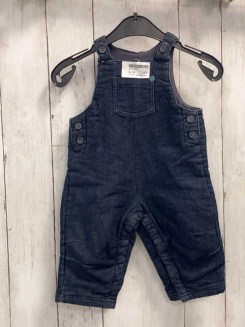 Vertbaudet  Latzhose  Gr. 68  blau Jeans gefüttert 