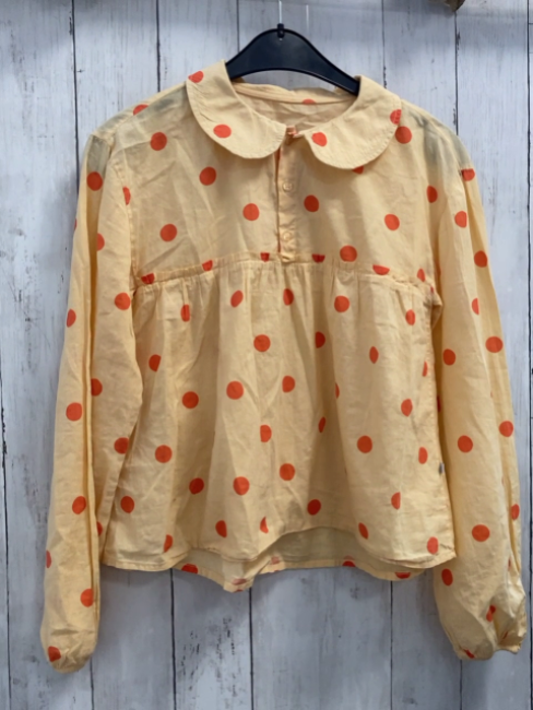 Repose  Bluse  Gr. 158  gelb orange Punkte 